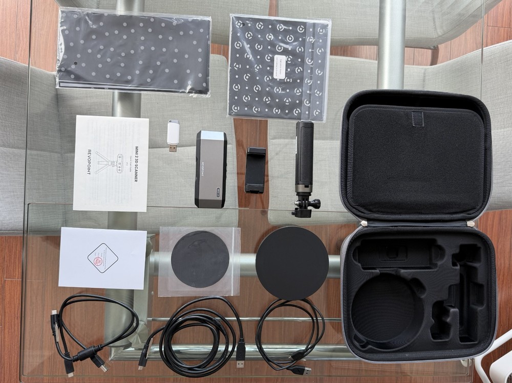 Revopoint MINI 2 3D Scanner + Dual-Axis Turntable Bundle – High Precision