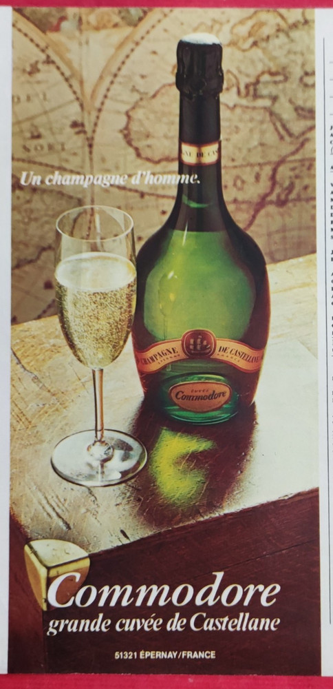 Press Pub: Champagne Alcoholic Drink COMMODORE Cuvée de Castellane EPERNEAY