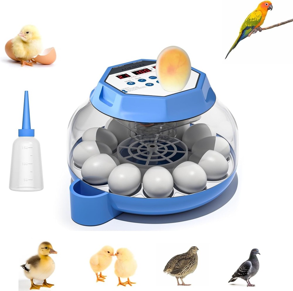 Incubator for Hatching Eggs12-24 Egg Capacity Automatic Egg Turner Temperature