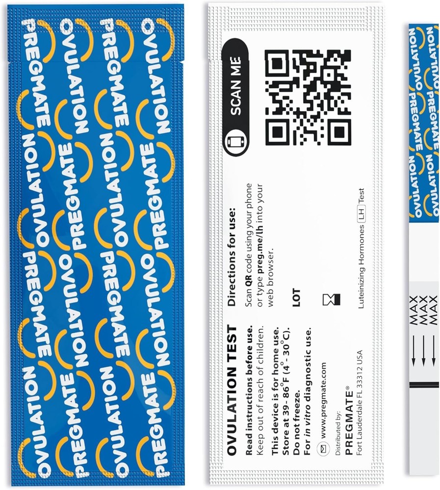 Instant Accurate Ovulation Strips - 25 Count, 99% Accuracy for Conception
