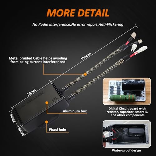 Canbus Decoder Kits Compatibility Anti Flickering Resistor Warning H8 H9 H11