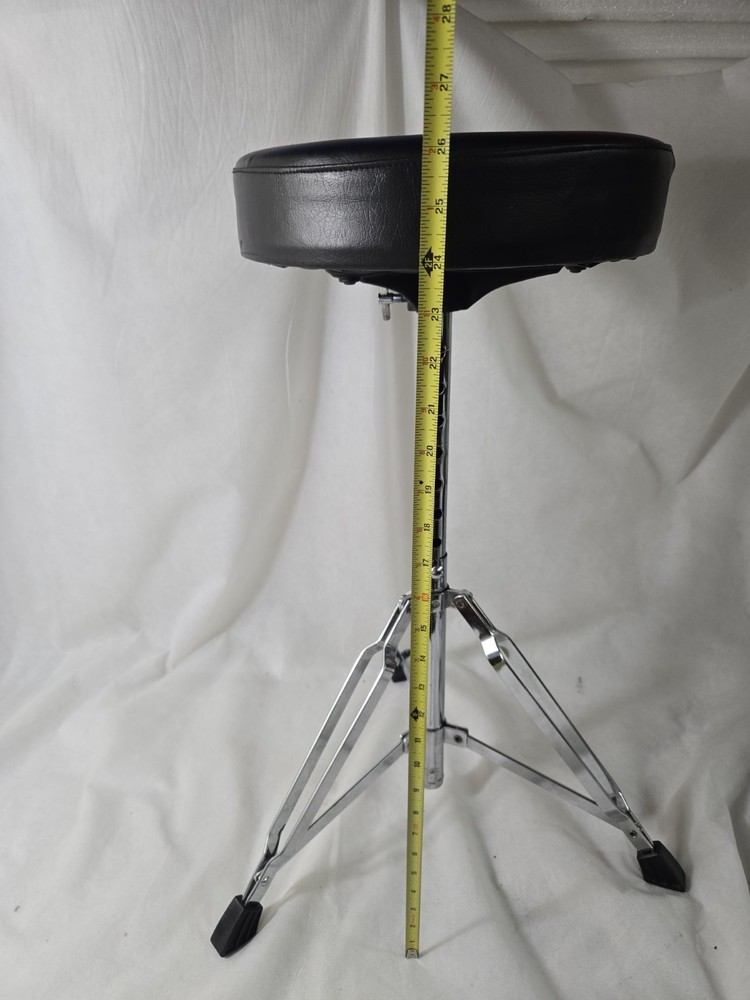 Drum Throne for Any Drum Set - Black Top Drum Stool