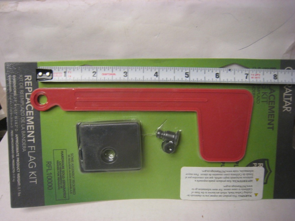 GIBRALTAR REPLACEMENT FLAG KIT RED PLASTIC RUST PROOF RFL 10000
