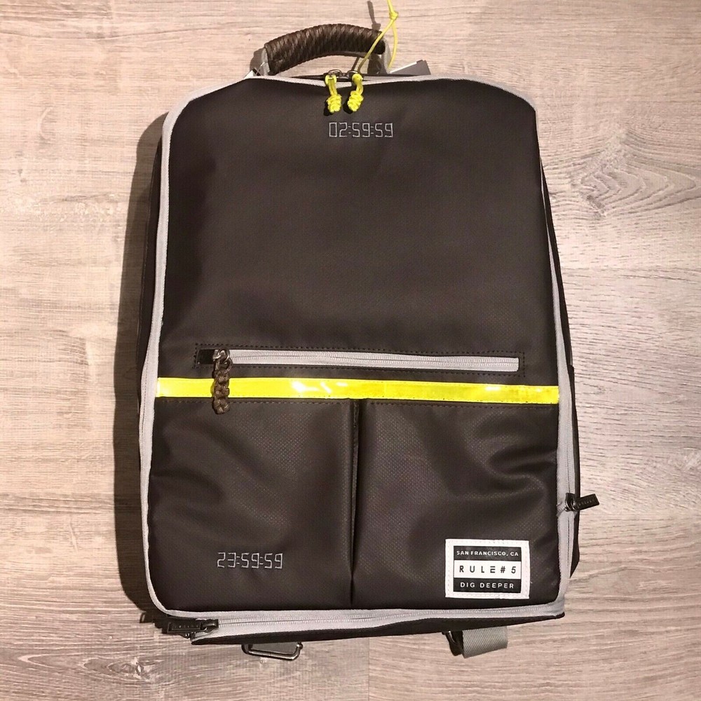 New Rule #5 Run Brown Ballistic Nylon Backpack Multi-function High-End MSRP $200