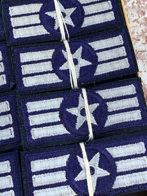 Complete Box Experimental USAF Chevron's 100 sets US Air Force