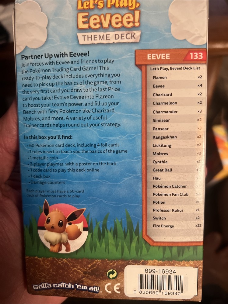 Pokémon TCG: Let’s Play, Eevee! Theme Deck Sealed