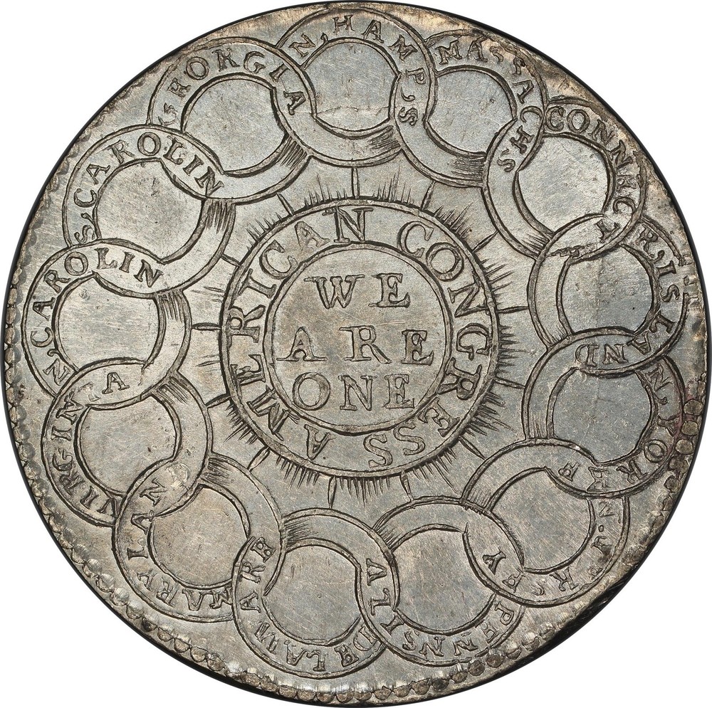 1776 CONTINENTAL $1 PCGS MS 64