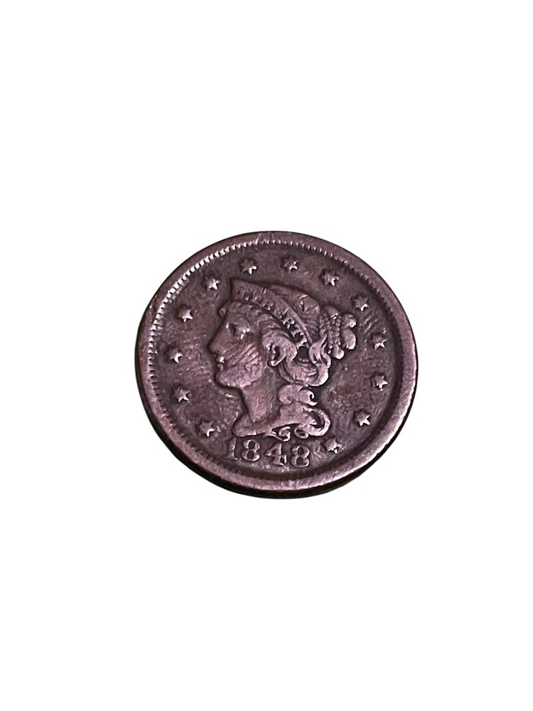1848 Braided Hair Large Cent