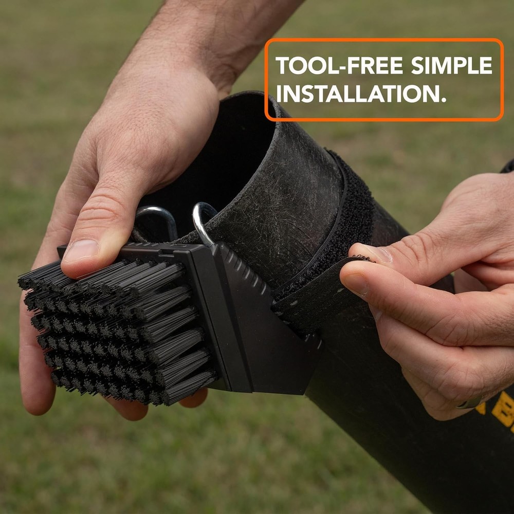 Blower Brush Universal Leaf Attachment – Effortlessly Clear Black