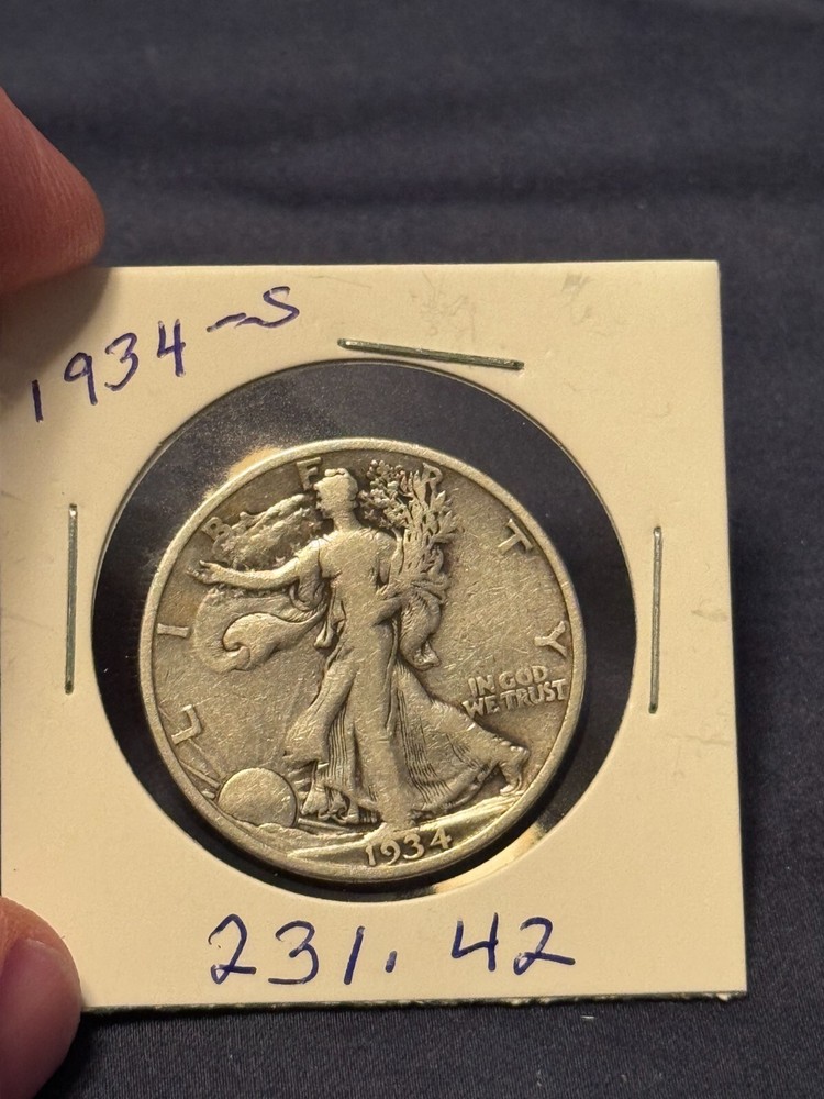 1934 S Walking Liberty Half Dollar