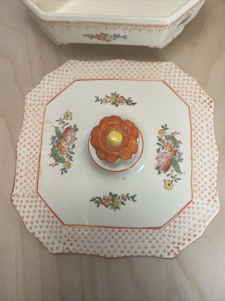 Chintz Divided Covered Dish Japan