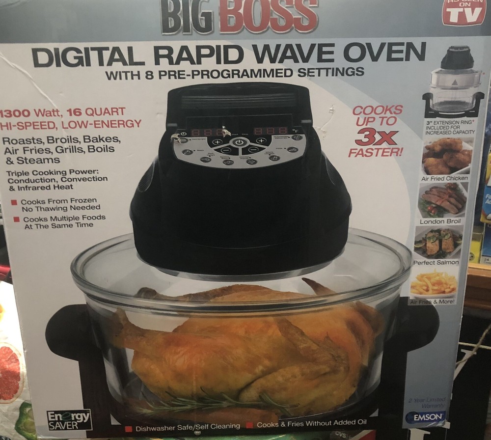 Big Boss Digital Rapid Wave Oven With 8 Pre-Programmed Settings