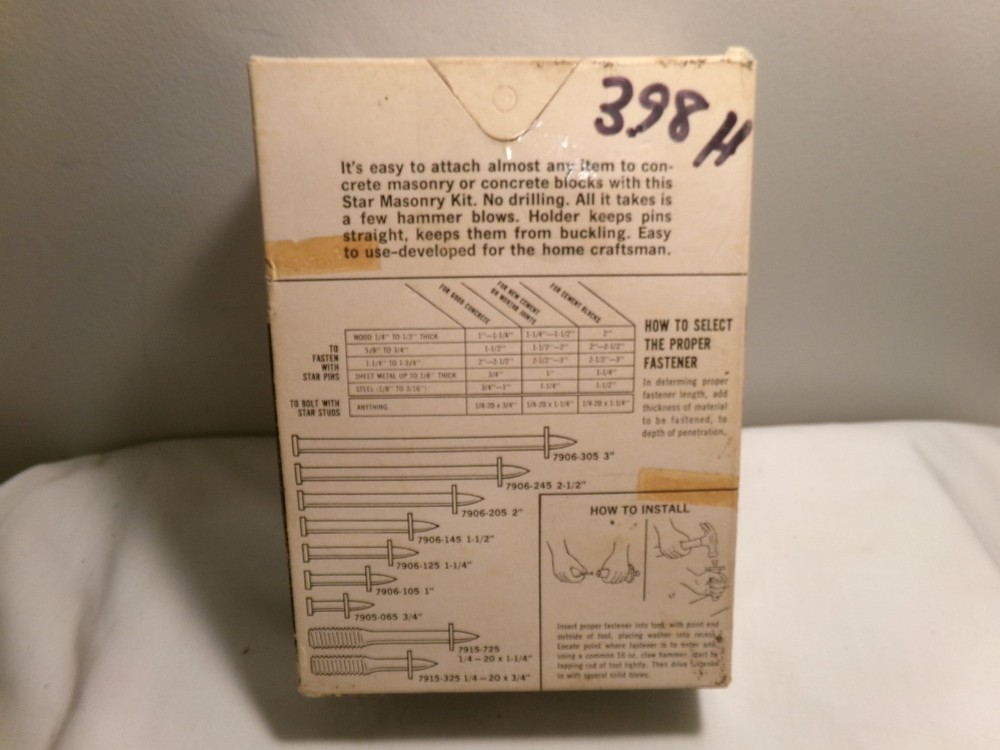 Vintage Masonry Fastening Kit