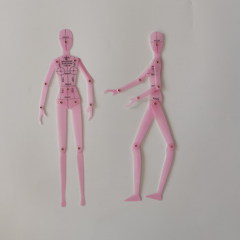 Template Ruler Sewing Humanoid Patterns Design Lightweight Garment Models