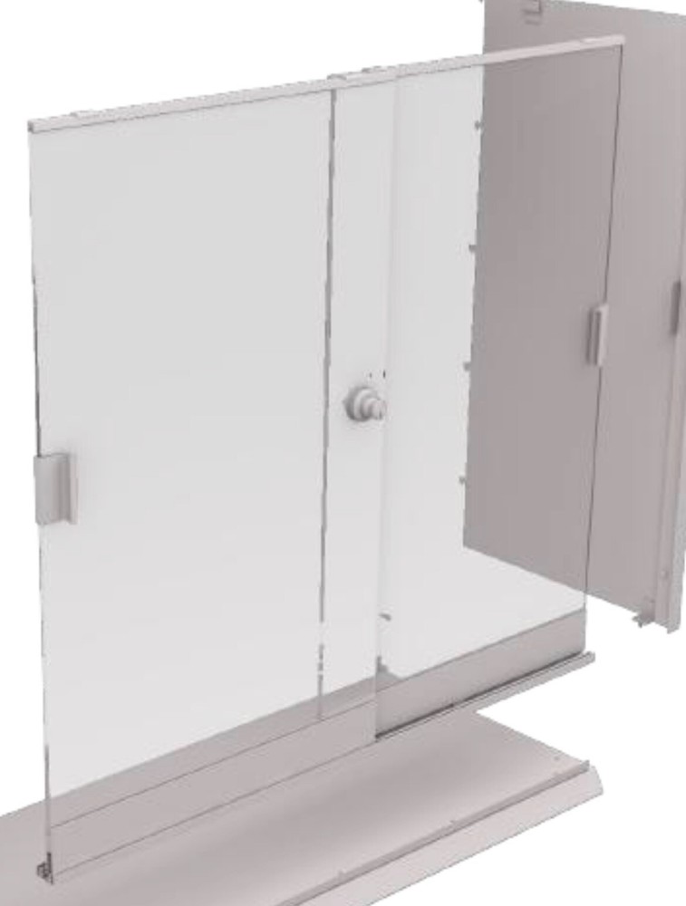 Vira Insight Security Case Locking Glass Doors 53"