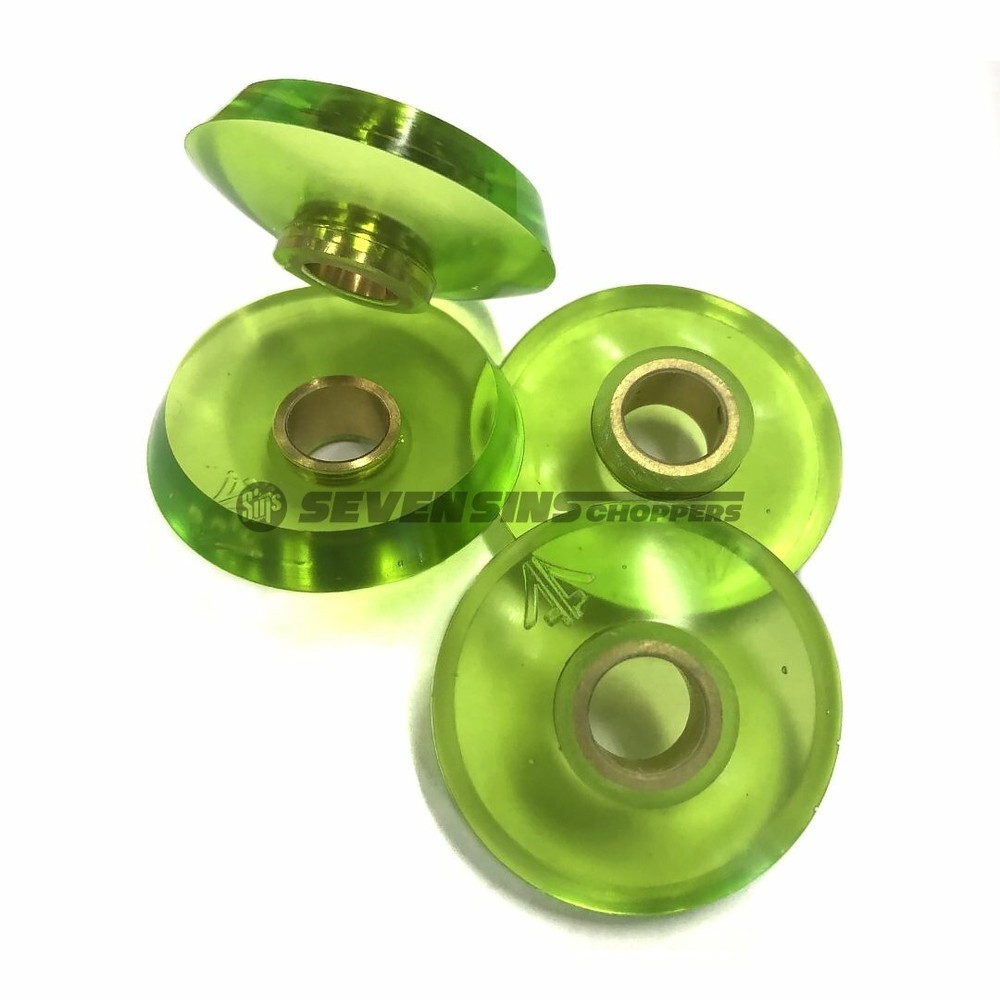 FLANDERS CUSTOM RISER BUSHINGS FOR HARLEYS WITH FLANDERS DOGBONE RISERS