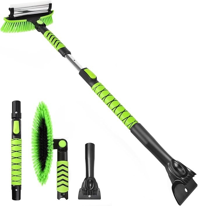iHOM Multi-Function Extendable Brush Squeegee for Snow, Water, etc