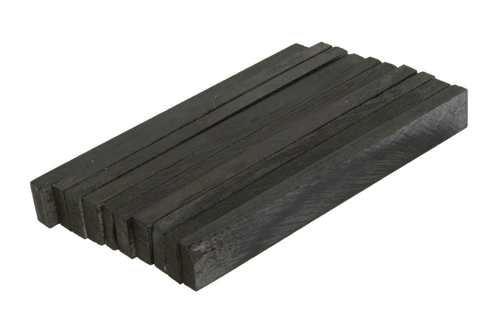 Dyed Bone Saddle Blanks Black/Grey - 3.5" x .43" x .14" - 10 pack