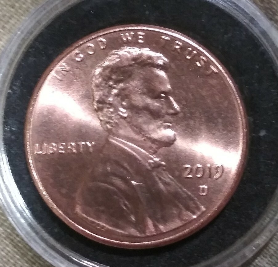 2019-D Shield Cent Gem BU ERROR Double Ear Variety DDO.     **NOT LISTED**