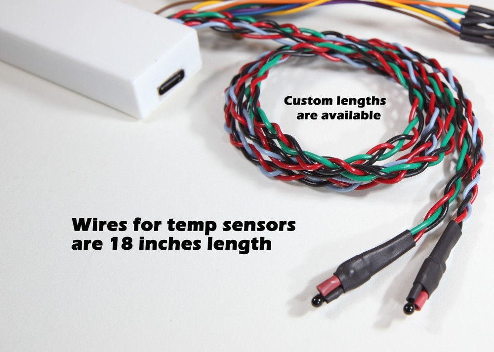Temp & Voltage Telemetry Panel 2.4inch LCD display for RC Aircraft 3-6s lipo