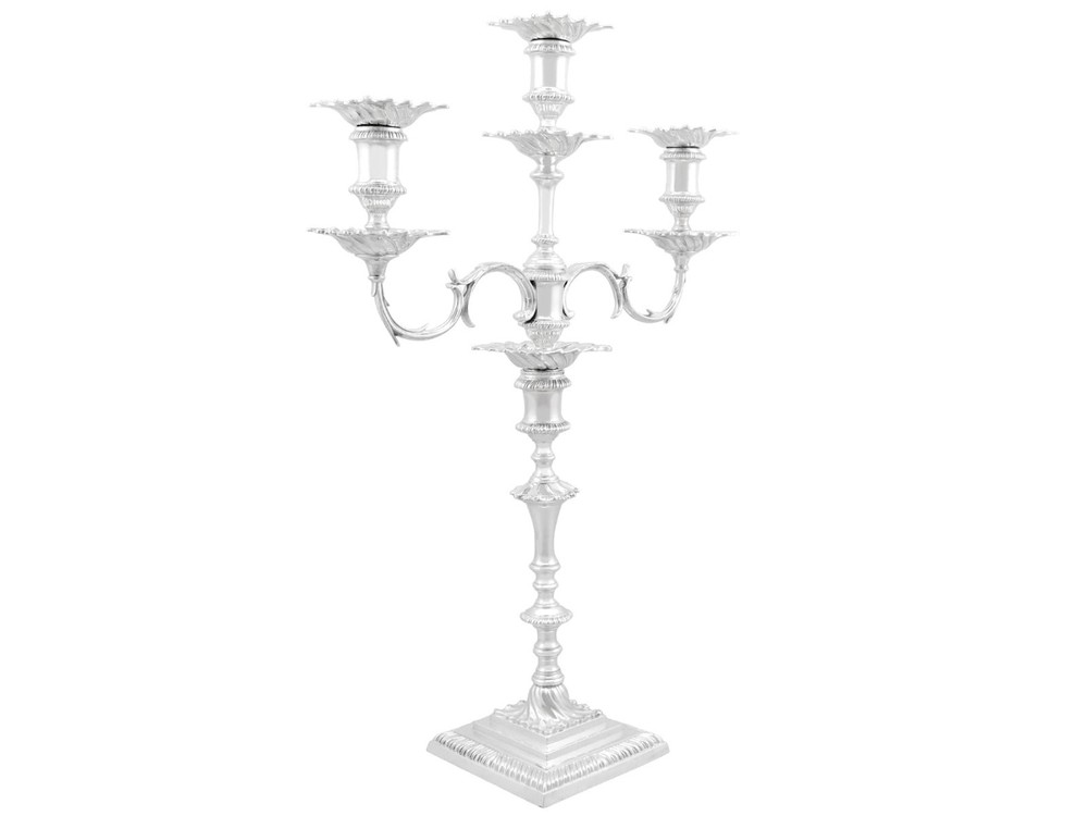 Antique Sterling Silver Candelabra
