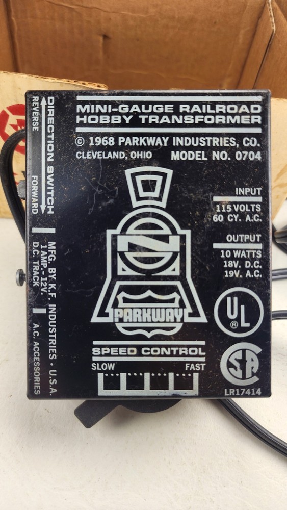 mini gauge railroad transformer model 0704