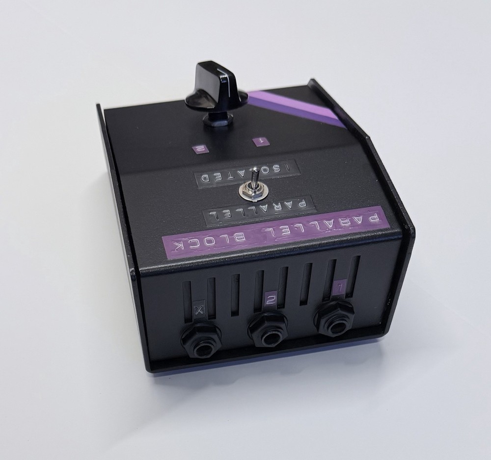 2x1 PARALLEL BLOCK - Guitar Amp Speaker Selector/Combiner - Black, Custom Orders