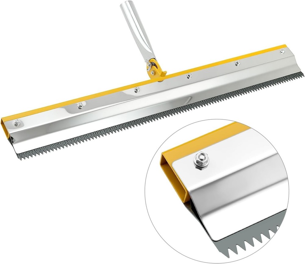 Floor Leveling Tool Set with Dual Rollers, Scraper and Comfortable Spiked Shoes