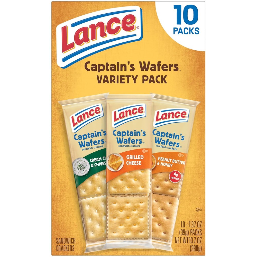 Crackers Variety Pack Lance Captain s Wafers 10