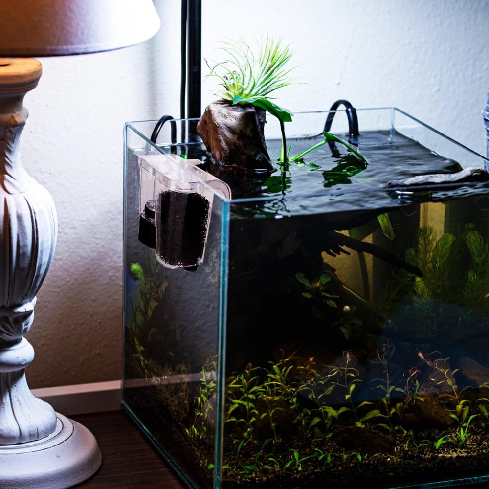 Aquarium Waterfall Filter Pump Fish Tank Hang External Oxygen Pump Water Filter