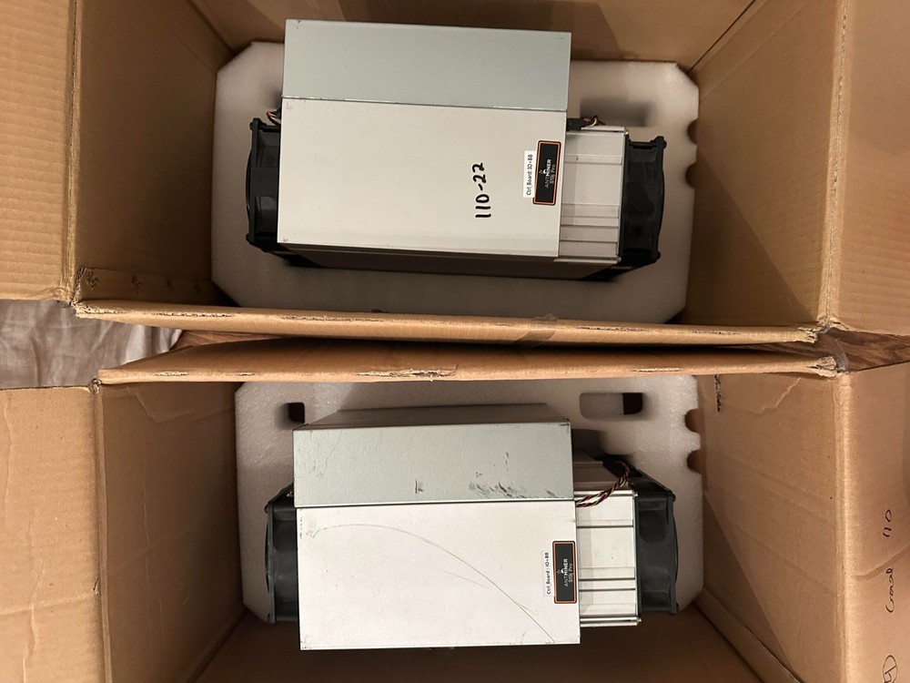 2 Bitmain Antminers S19 Pro 96TH – Tested Working – PSU Included – 2 Units