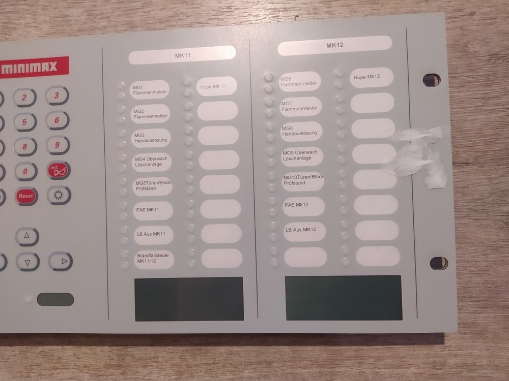 MINIMAX FMZ 5000 FIRE DETECTION SYSTEM CONTROL PANEL