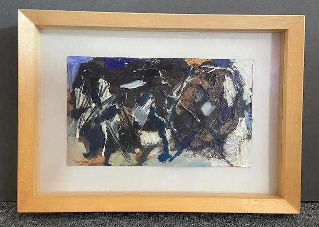 Heinrich Siepmann oil on cardboard