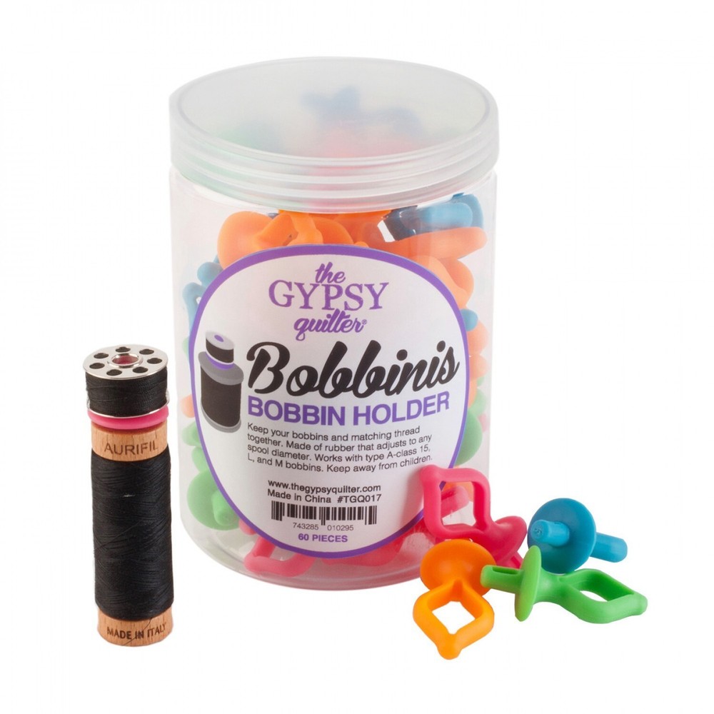 The Gypsy Quilter Bobbinis Bobbin Holders 60pc Jar