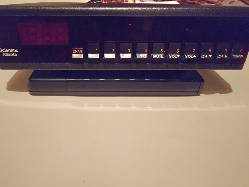 A Rare Scientific Alanta Cable Box and Remote
