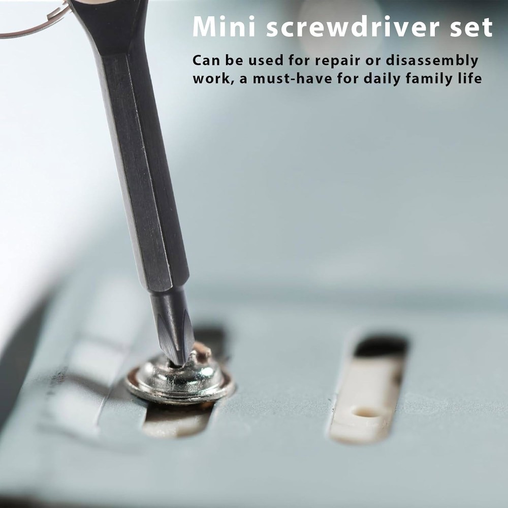 4 Set(8Pcs) EDC Mini Keychain Screwdriver Set Phillips Flat Head Portable Tools