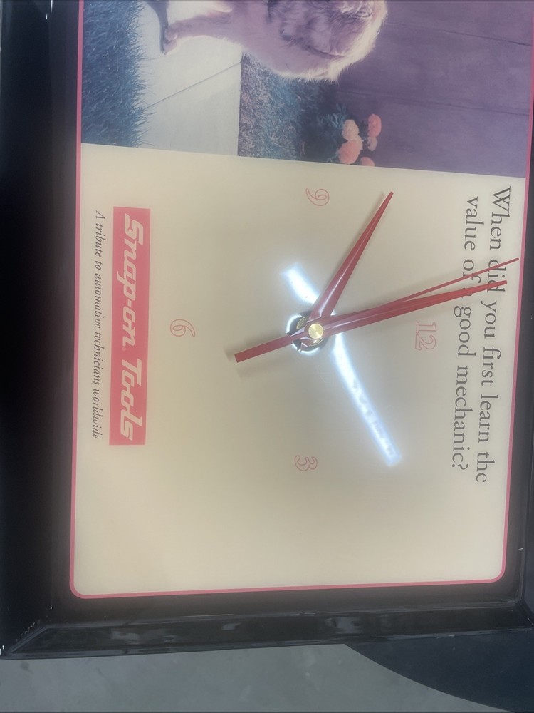 Vintage Snap On Clock. Boy In The Wagon
