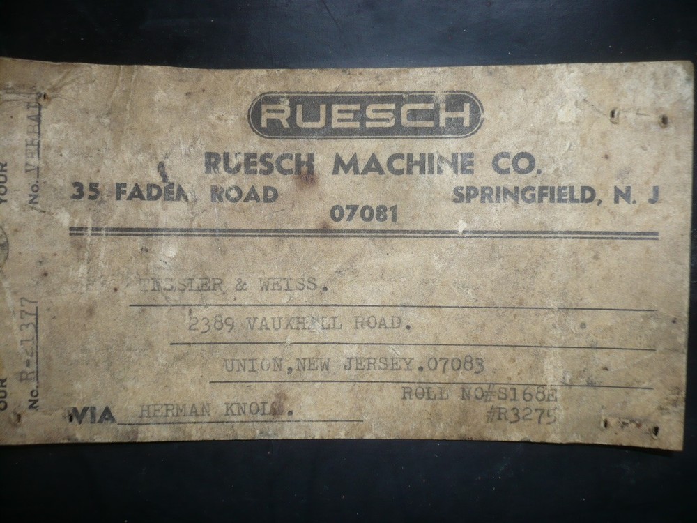 Ruesch phenolic gears for roll forming machines