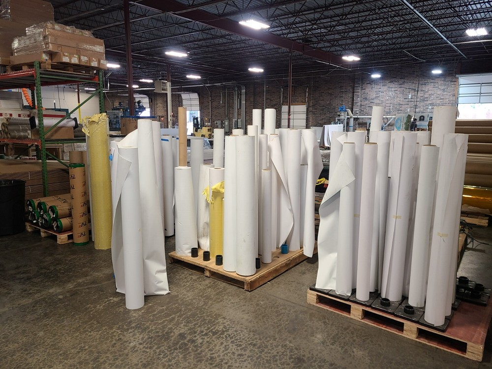 4.0mil Gloss White Polyester Mylar Print Aqueous Melinex Inkjet Rolls