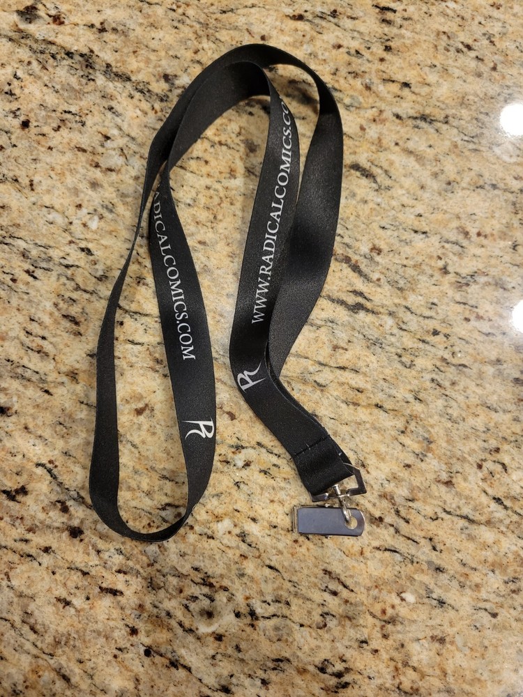 Radical Comics Publishing Black and White Lanyard