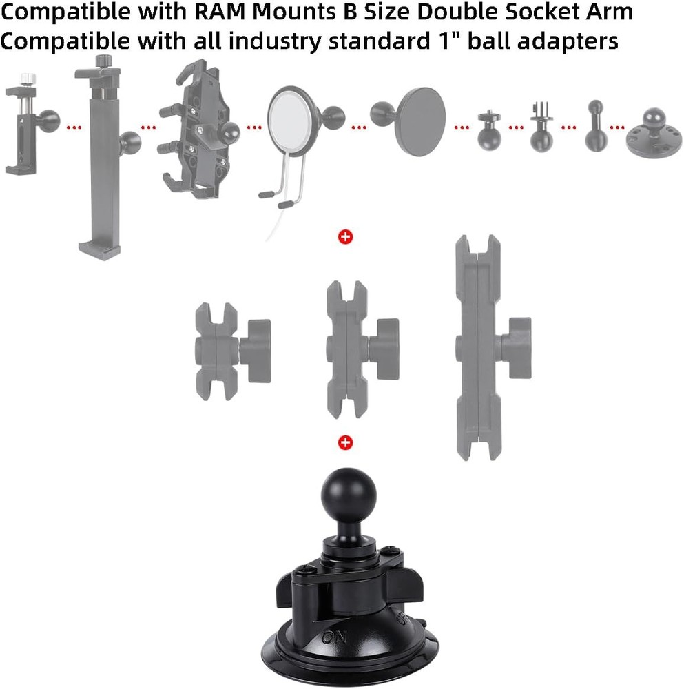 Suction Cup Mount with Ball Head