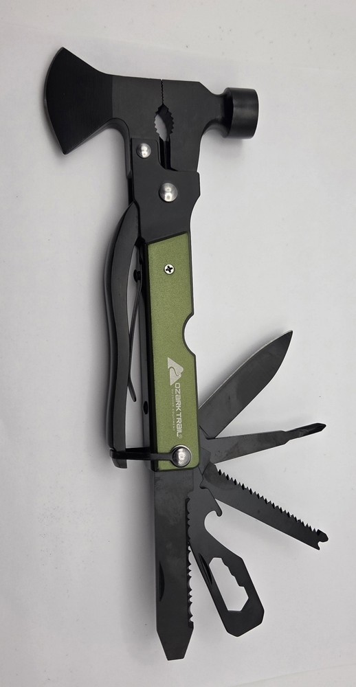 Ozark Trail 19-in-1 Multi-Function Survival Tool,Hammer Camping Eqt. Never Used