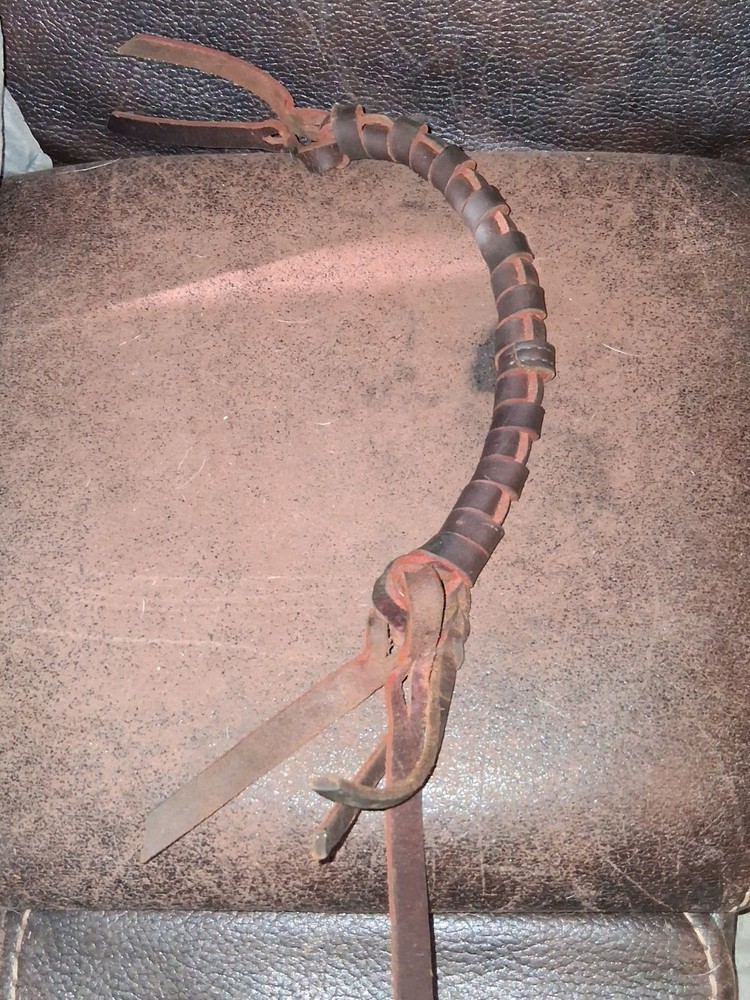 Tie on Saddle Grab Handle Brown Leather "Oh Crap Strap!"