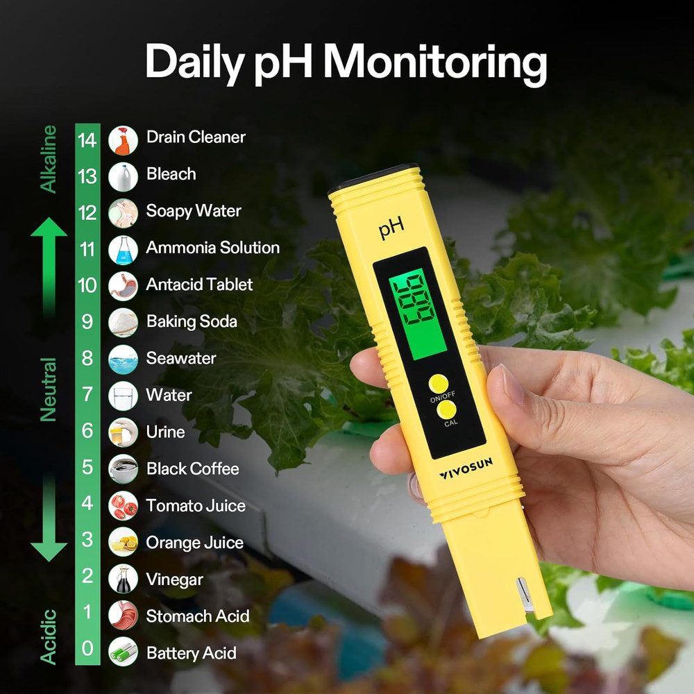 Digital Ph and TDS Meter Kits, 0.01Ph High Accuracy Pen Type Ph Meter ± 2% Reado