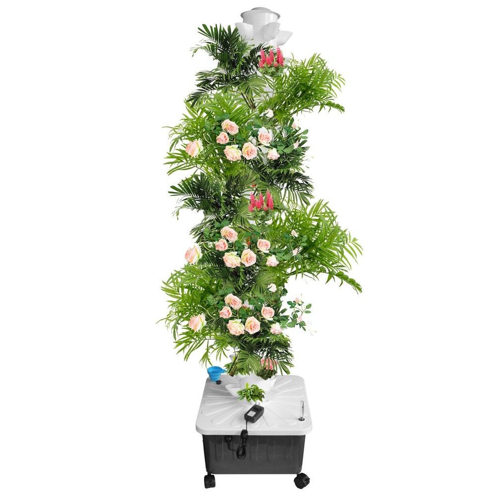 70 Pots Vertical Hydroponics Tower Set Hydroponic Growing System Garden Grow Kit