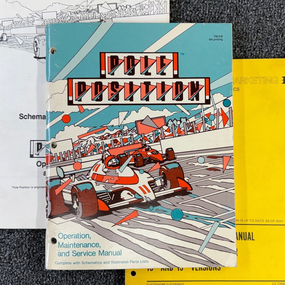 Atari Pole Position Arcade Video Game Manual Schematics ORIGINAL