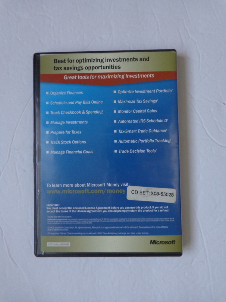 Microsoft Money 2004 Premium For Windows