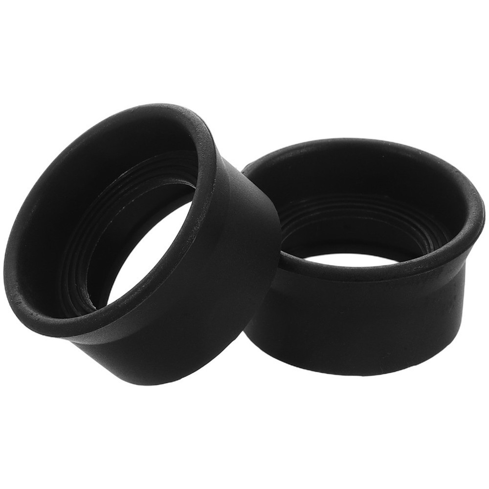 2 Pcs Microscope Eyepiece Cover Binocular Cups Binoculars Rubber
