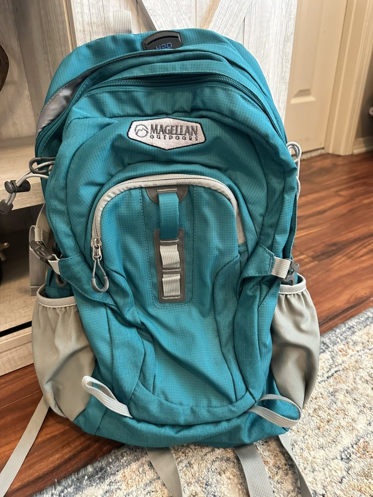 The Magellan Outdoors Hydration Backpack Hiking Camping No Bladder Pre Owned