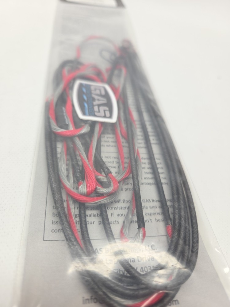 GAS HIGH OCTANE STRING AND CABLE SET RED/BLACK BOWTECH ASSASSIN